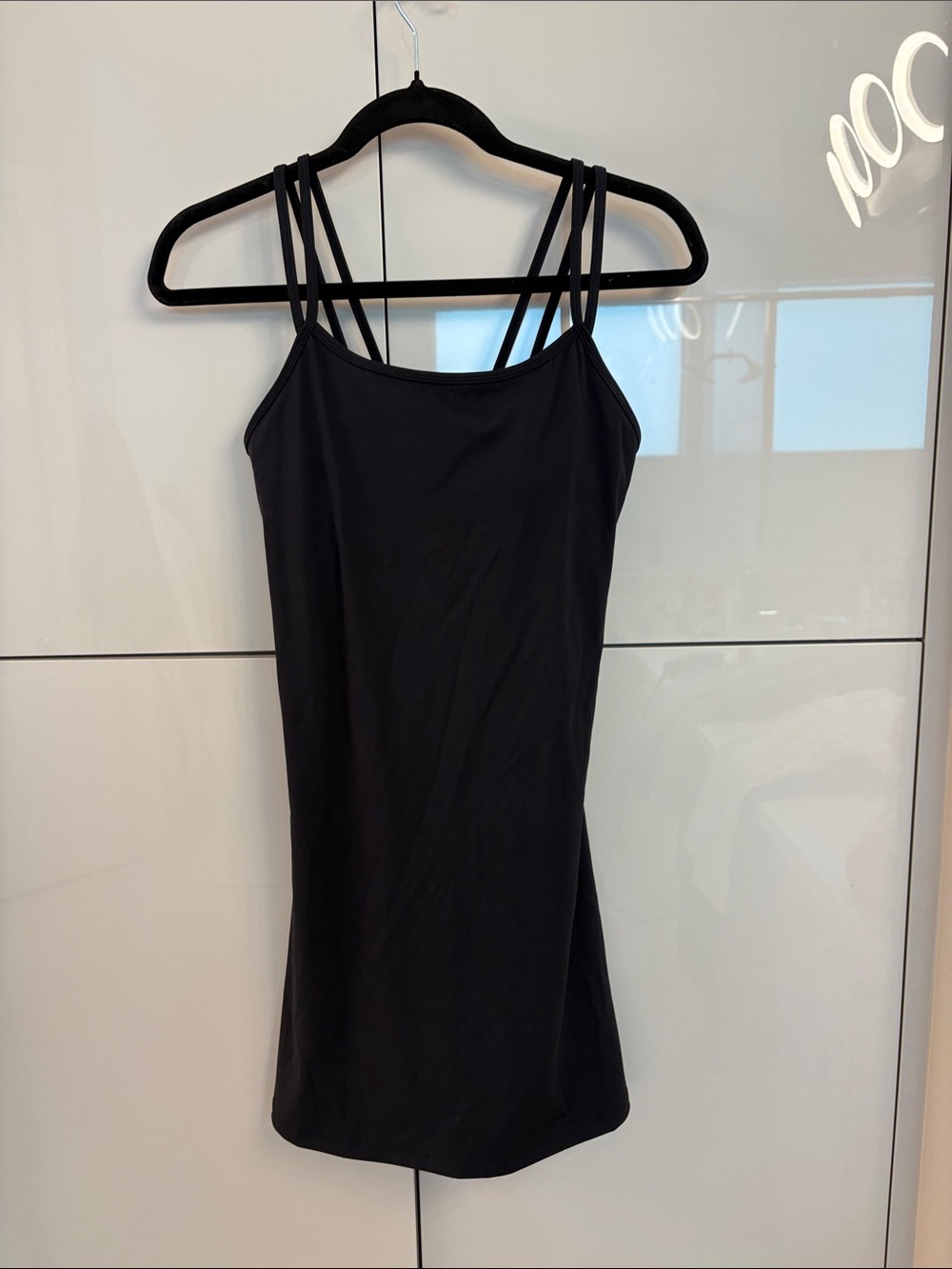 Black Strappy Tank Dress